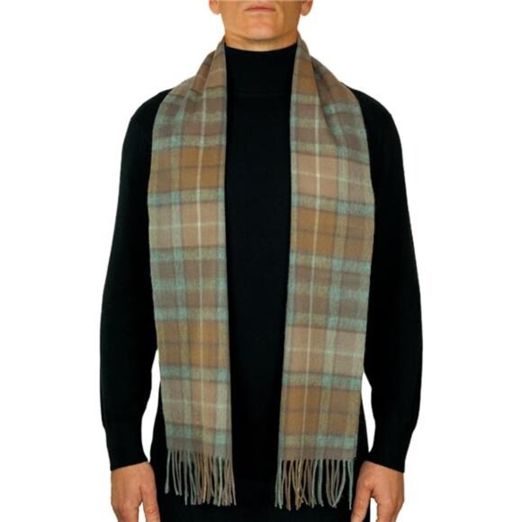 Oxfords Cashmere 100% Lambswool Tartan Plaid Scarf